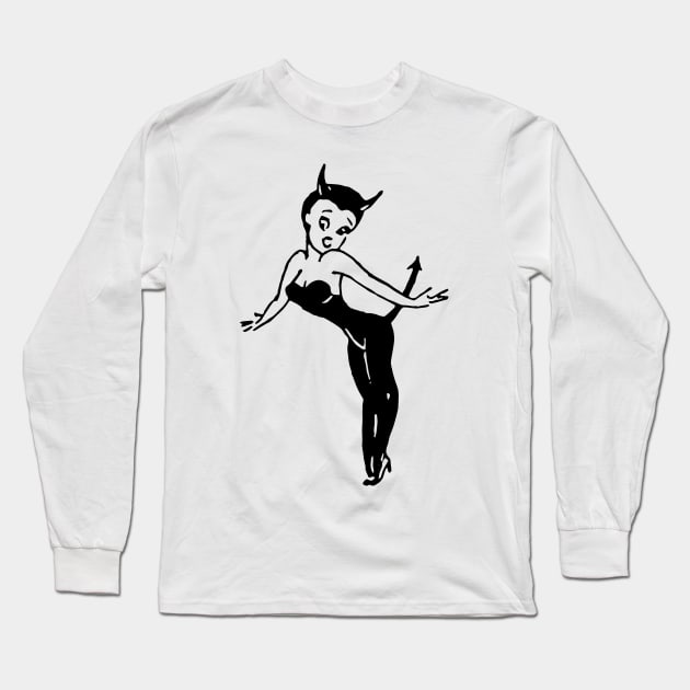 Devil Girl 0000-65 Long Sleeve T-Shirt by Megatrip